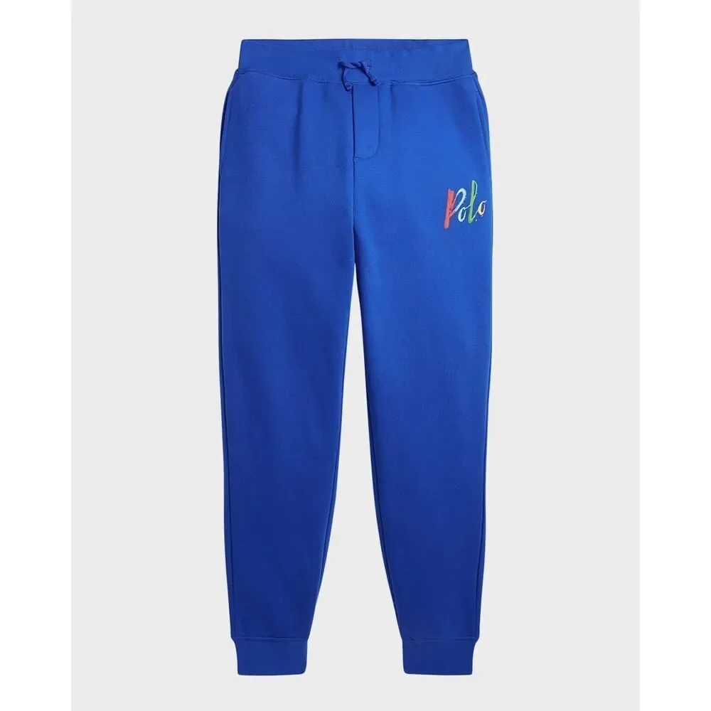 Polo Ralph Lauren Boys Blue‎ Sweatpants with Paint Logo Size XL